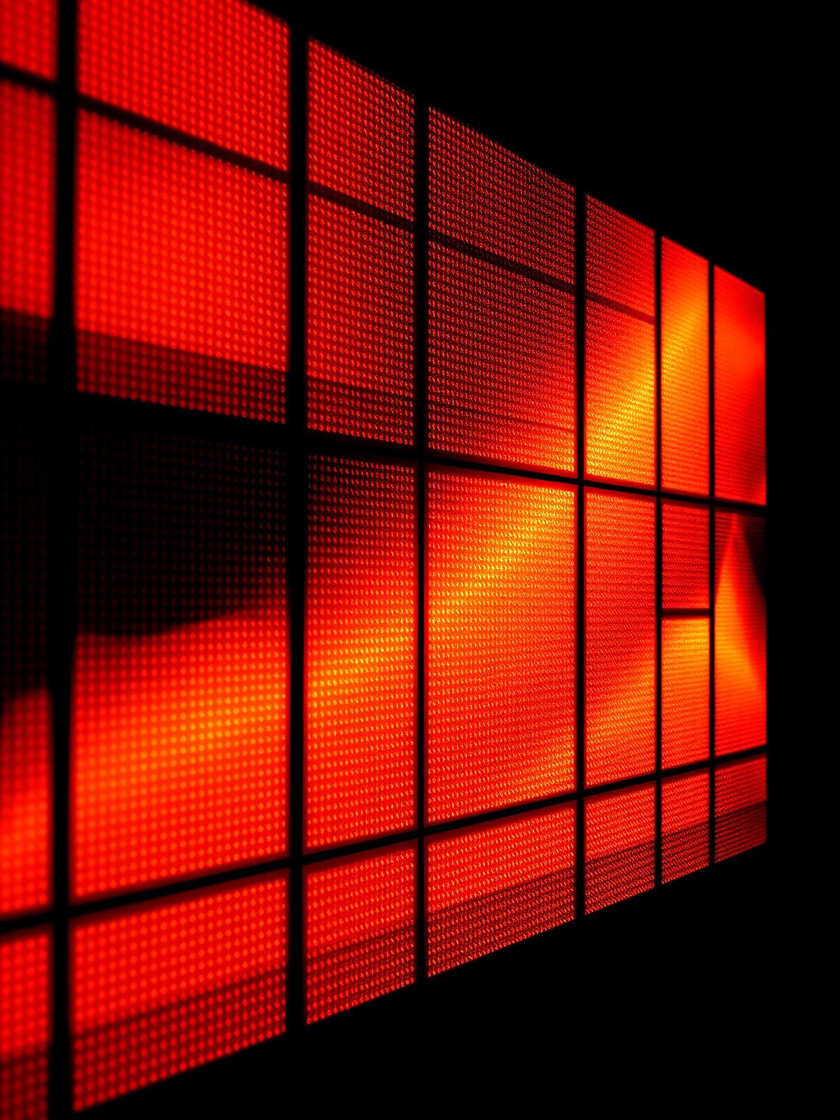 LED wall close-up